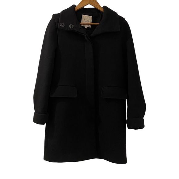 Zara Jackets & Coats Zara Trafaluc Mens Xs Wool Blend Black Long Peacoat Mens Jacket Coats